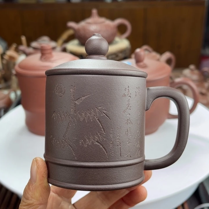 茶壶紫砂紫砂花茶