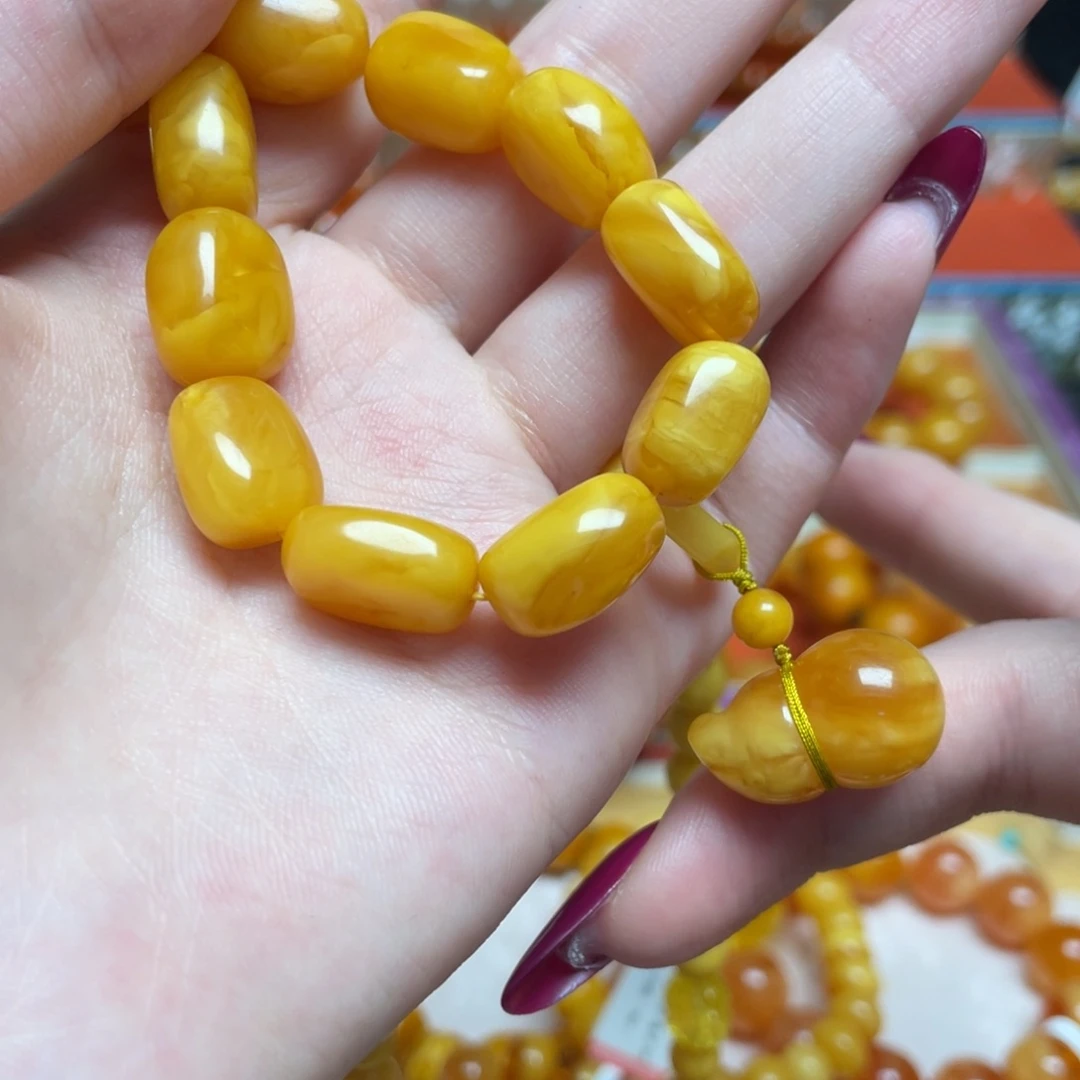 手链蜜蜡未镶嵌手串定制