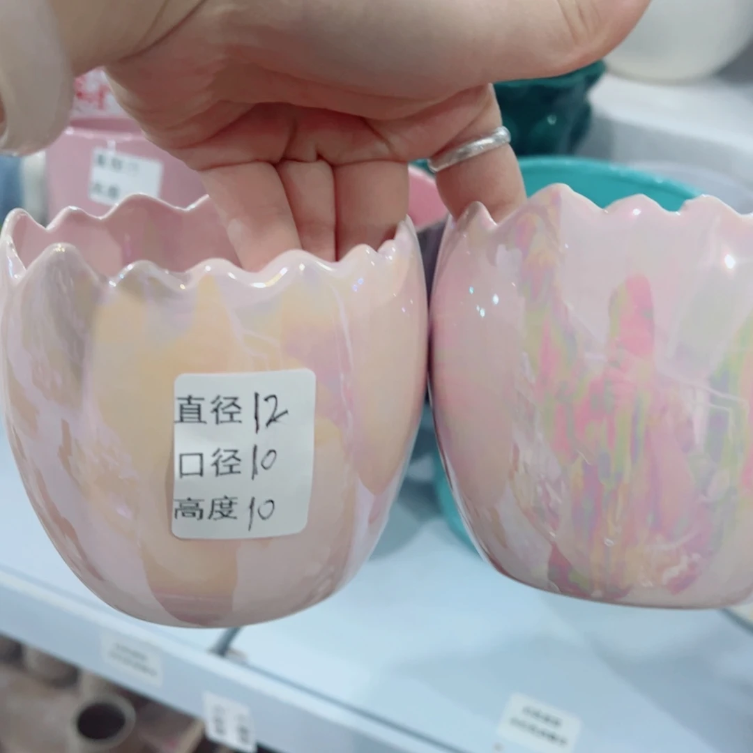 有孔，陶瓷花盆满10米包邮发货