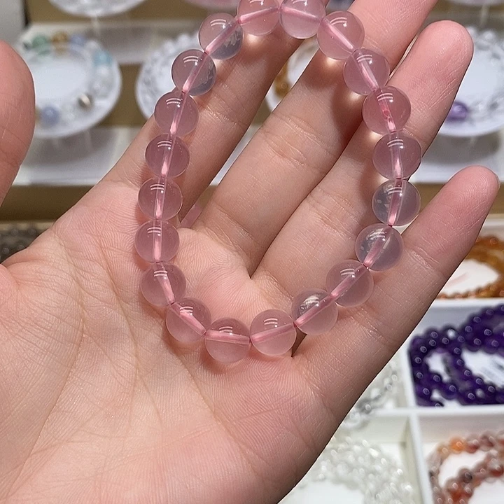 手链水晶未镶嵌粉水晶