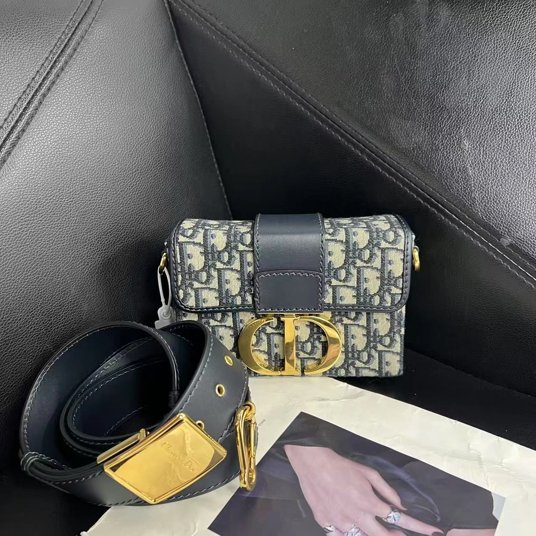 95新 DIOR/迪奥 捐金沉珠/迪奥盒子包单肩