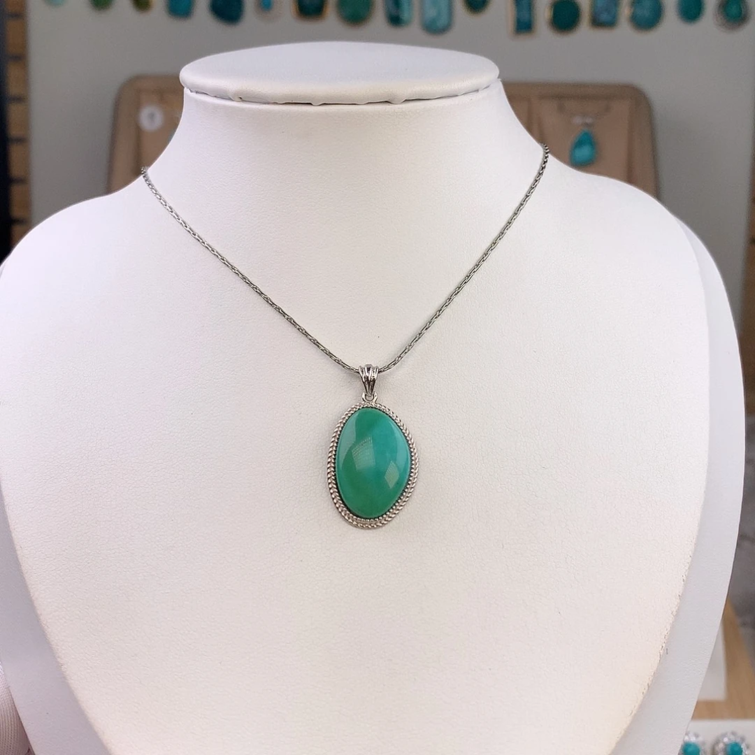 绿松石未镶嵌吊坠(不含链)