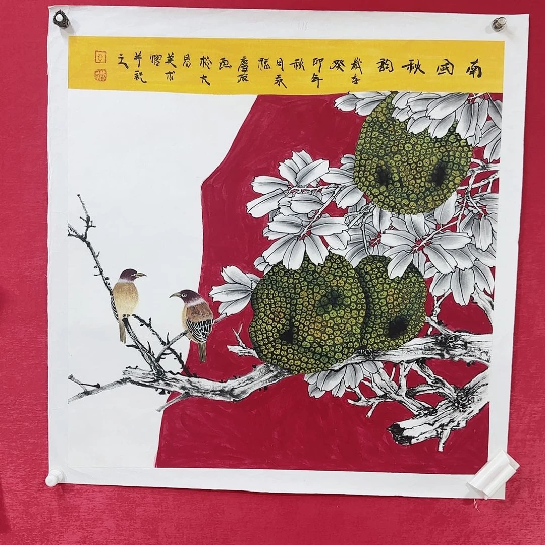 国画新年快乐精品花鸟