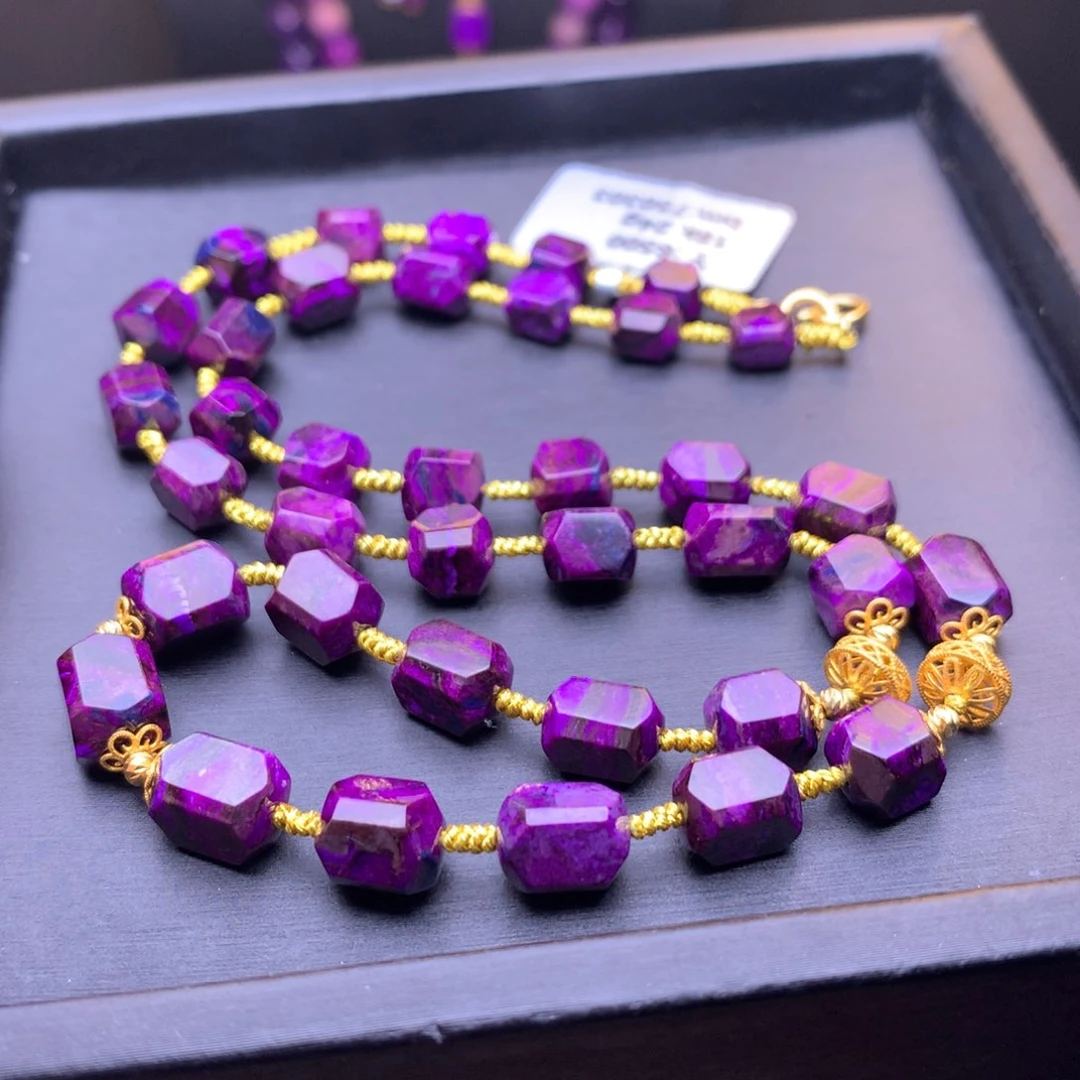 苏纪石（舒俱来）项链18K金镶嵌