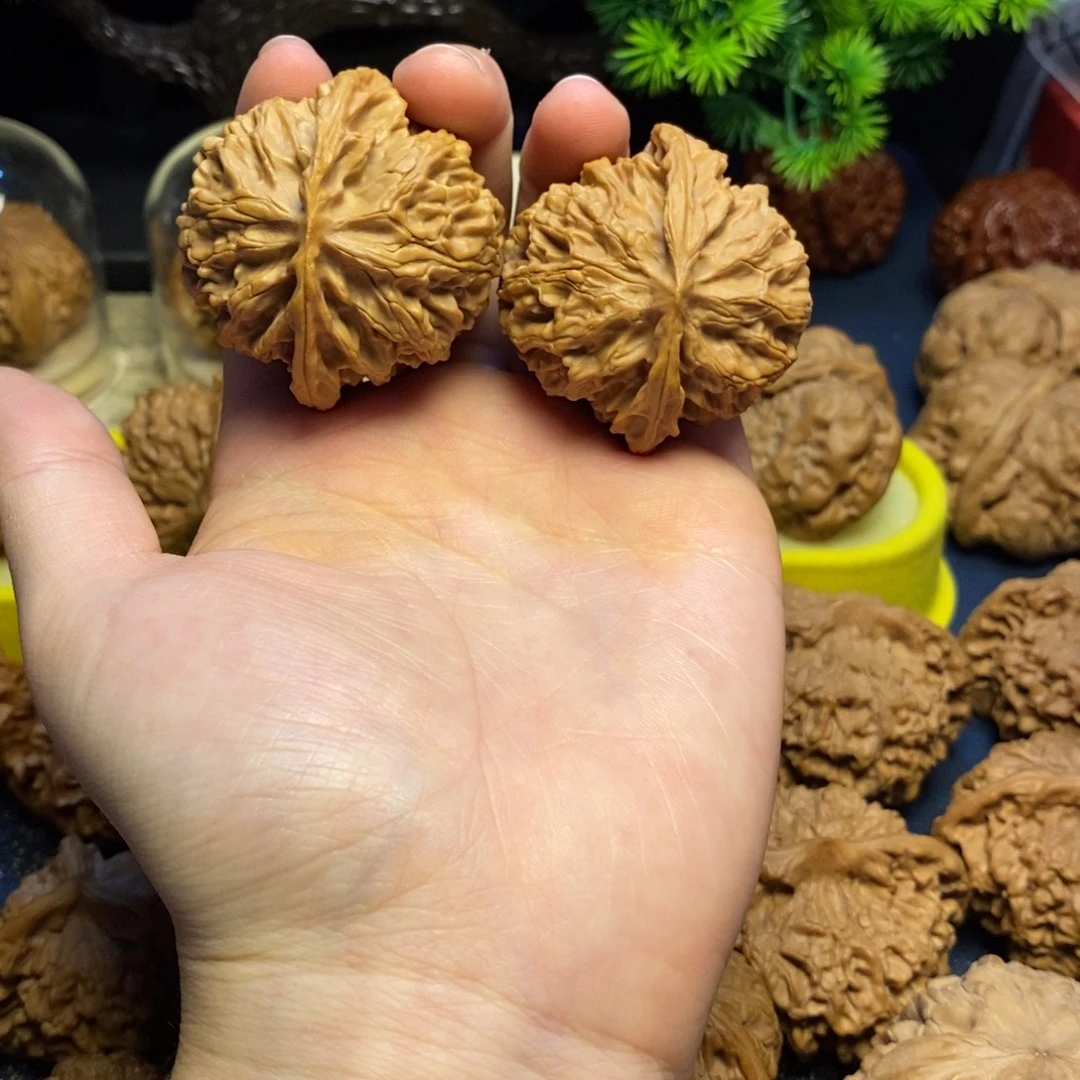核桃核桃把件文玩苹果园全品5