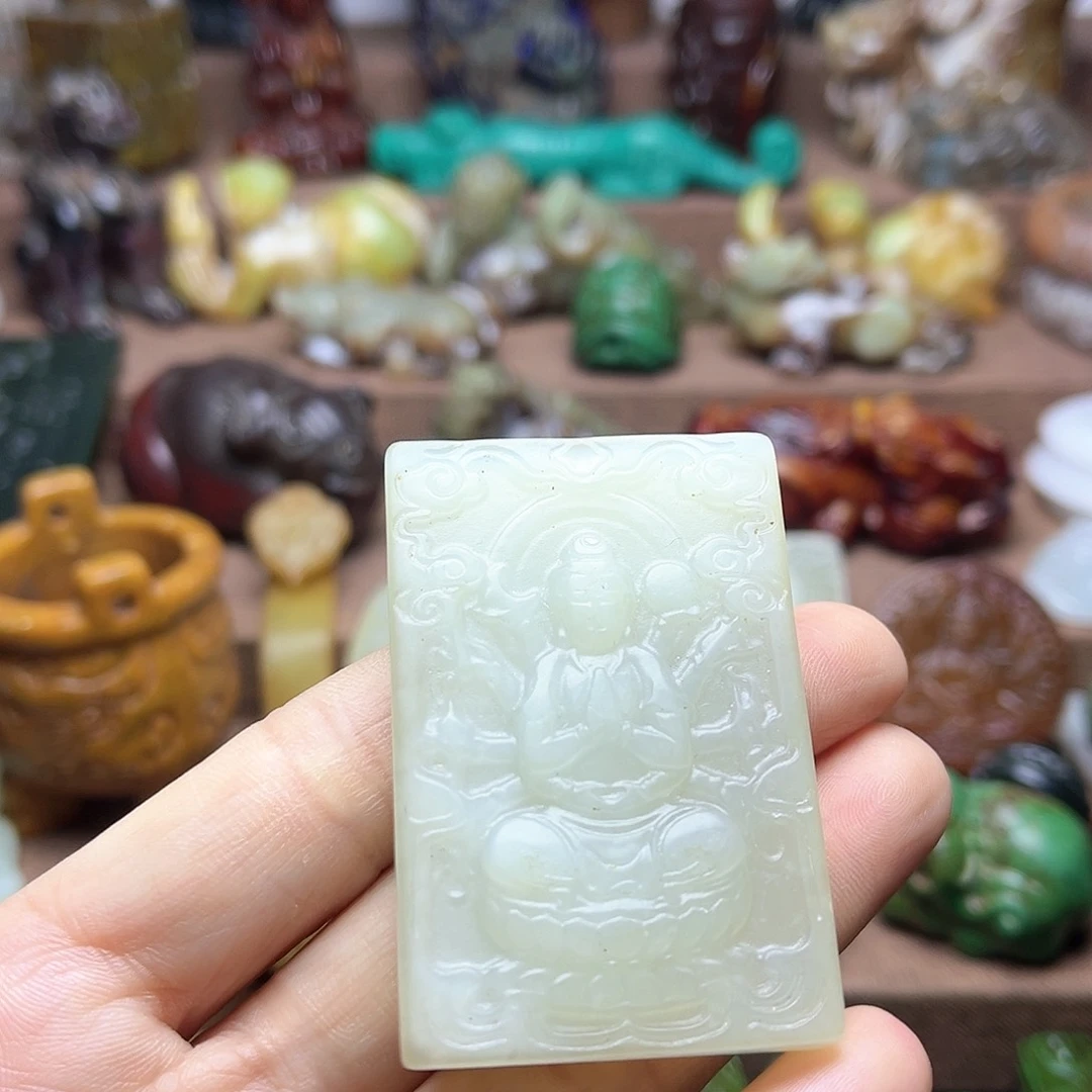 白玉菩提吊坠55。。