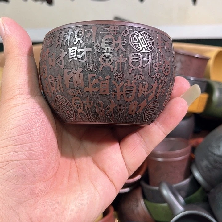 茶杯紫砂全手工紫砂主人杯
