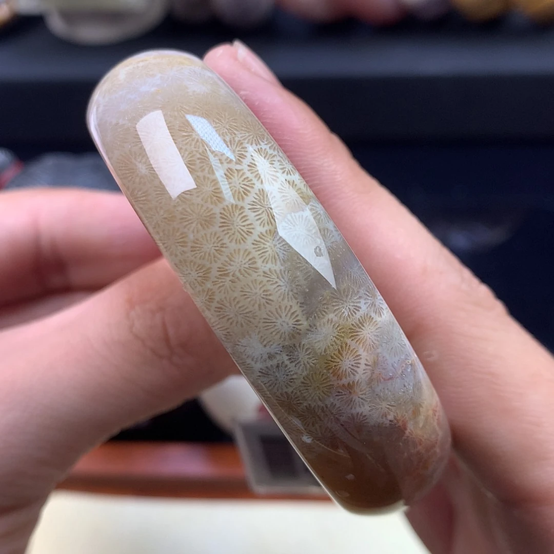【闪购商品】颈饰未镶嵌硅化珊瑚（珊瑚玉）45号55.8圈枫叶