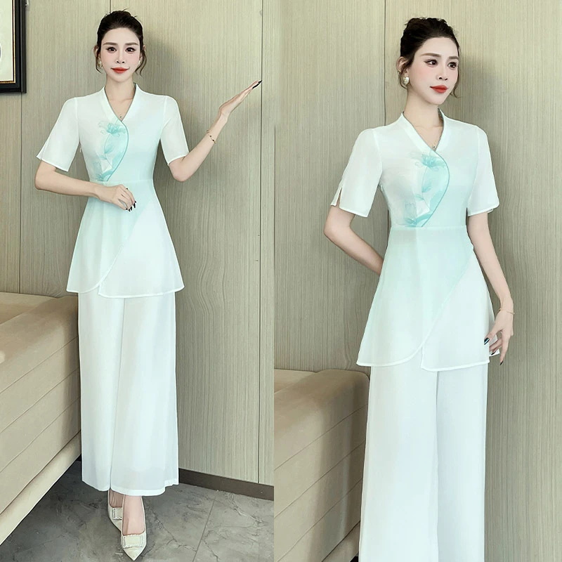 足浴中心工作服套装显瘦美容养生会所按摩洗浴沐足工衣足疗技师服