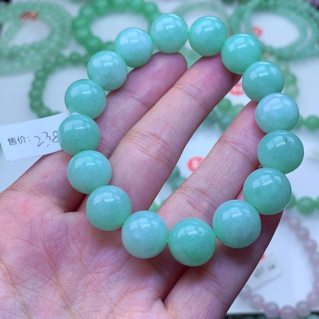 翡翠未镶嵌毛衣链卡13