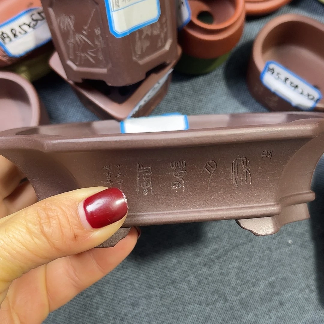 精选紫砂抽角飘口长方盆