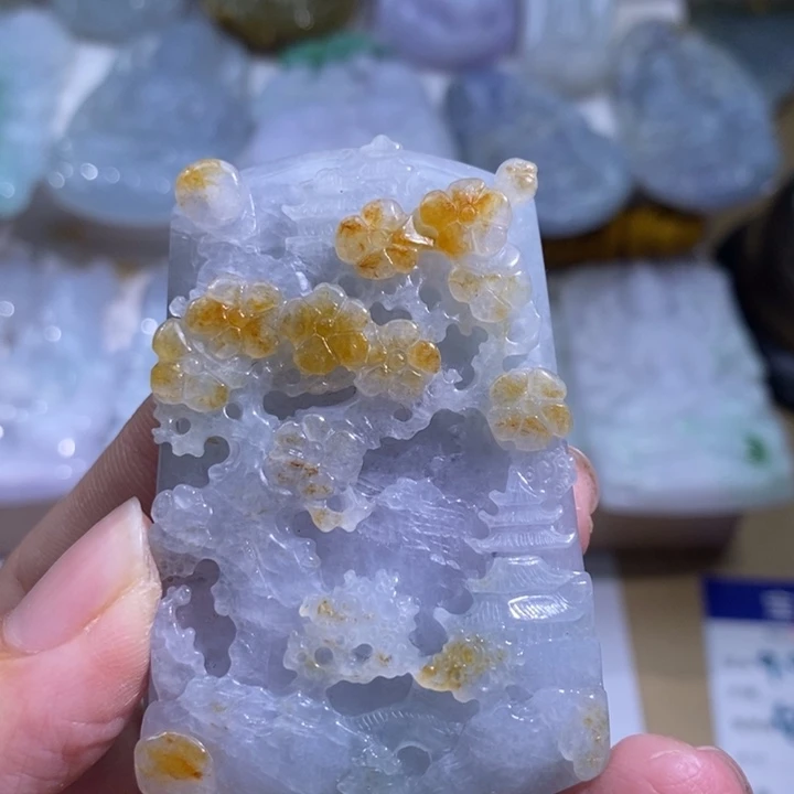 【闪购商品】颈饰未镶嵌翡翠山水