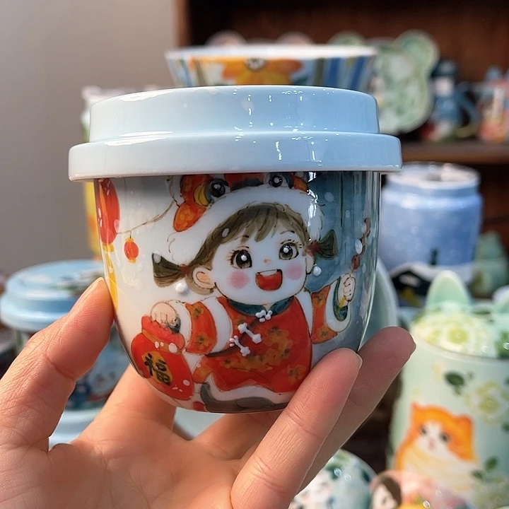 陶景德镇釉下手绘陶瓷