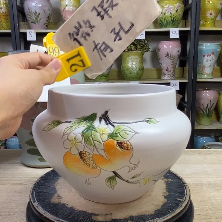 景德镇高温陶瓷花盆