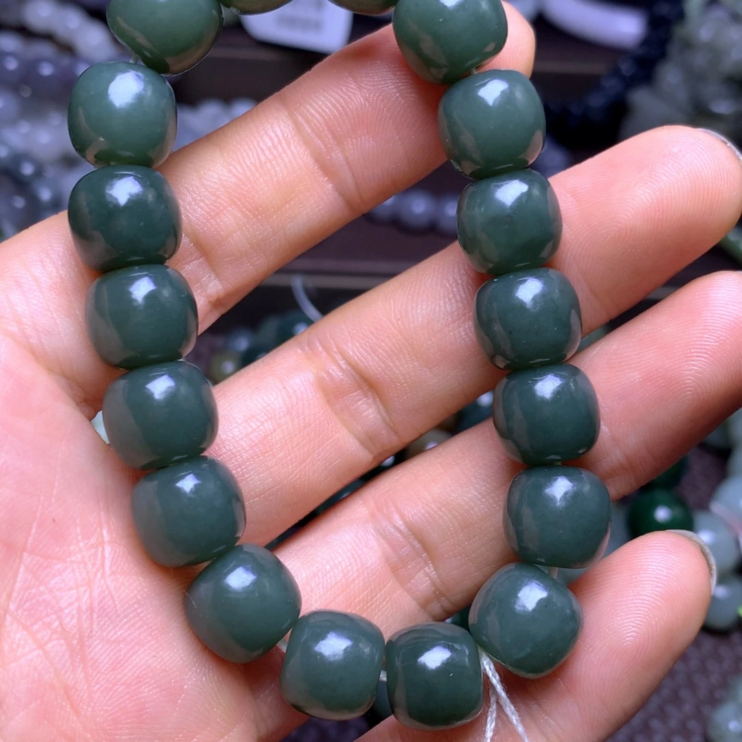 和田玉未镶嵌手串12