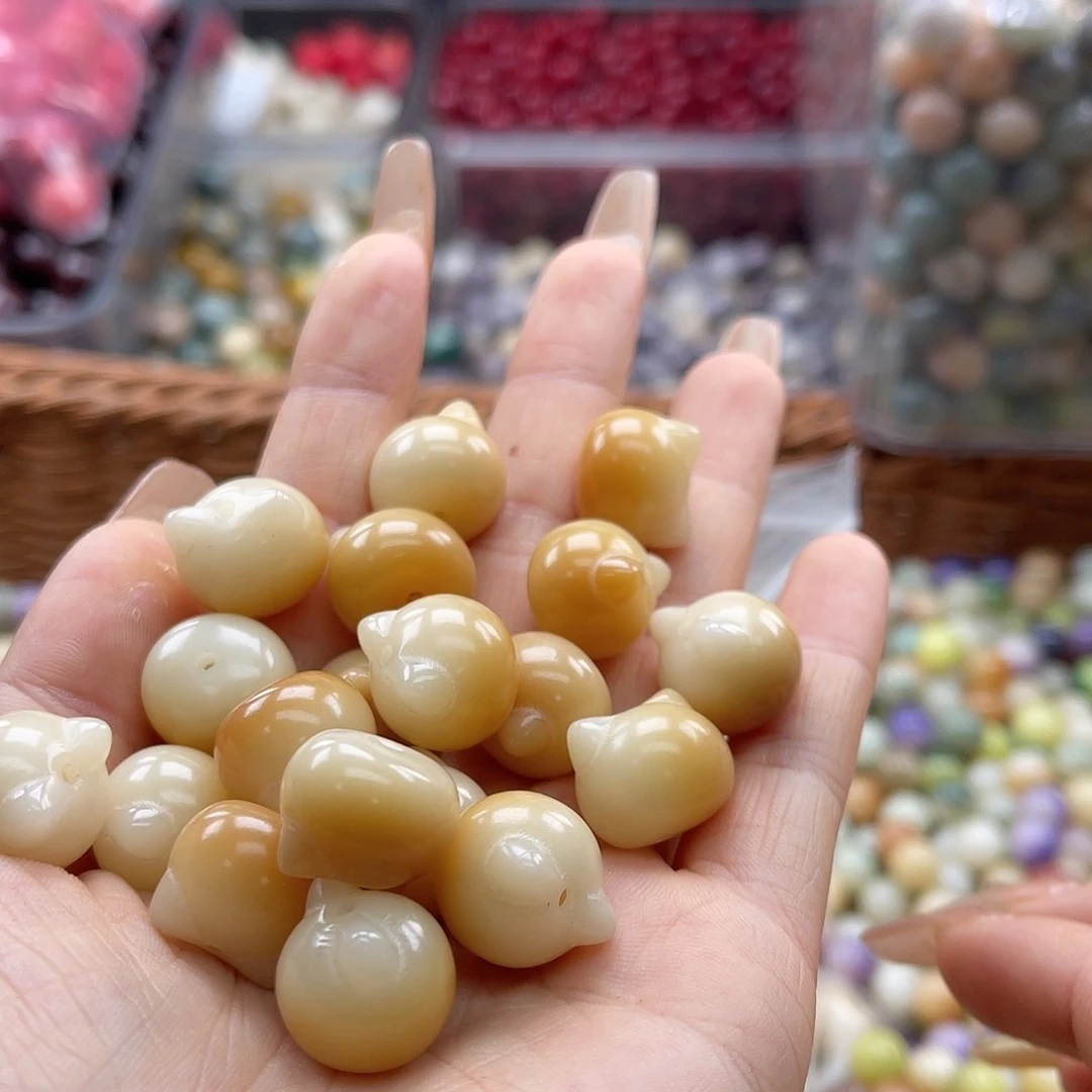 白玉菩提吊坠a15mm/15颗