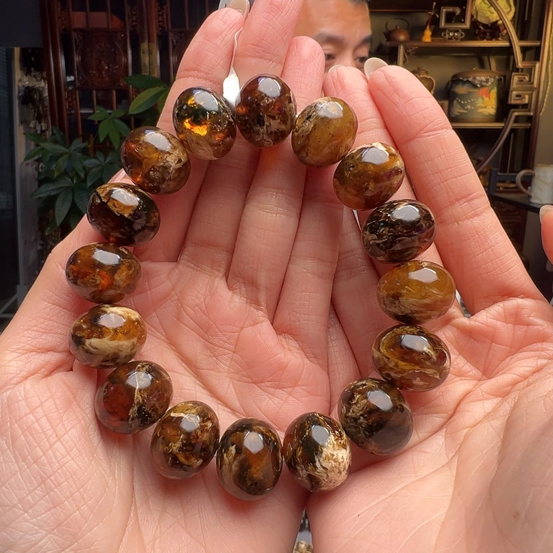 开***好琥珀未镶嵌裸石抚顺琥珀10264十七