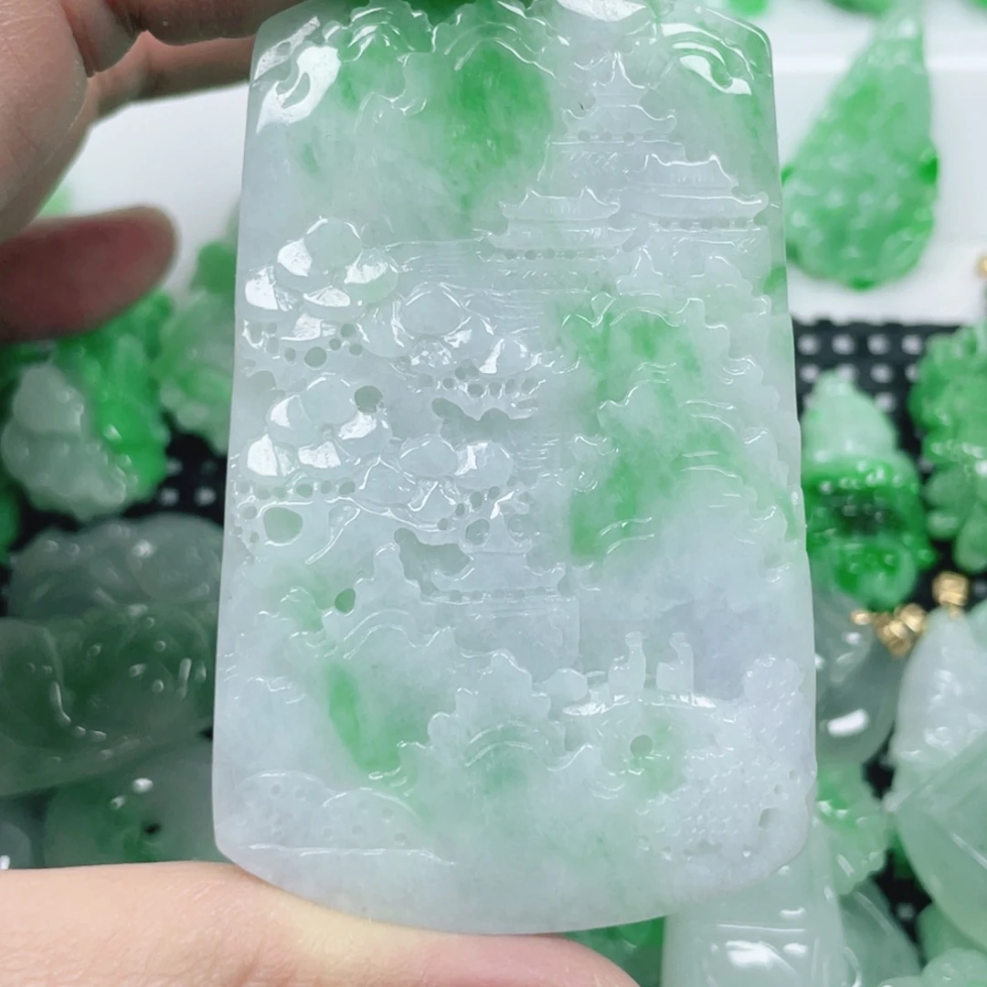 翡翠未镶嵌吊坠(不含链)