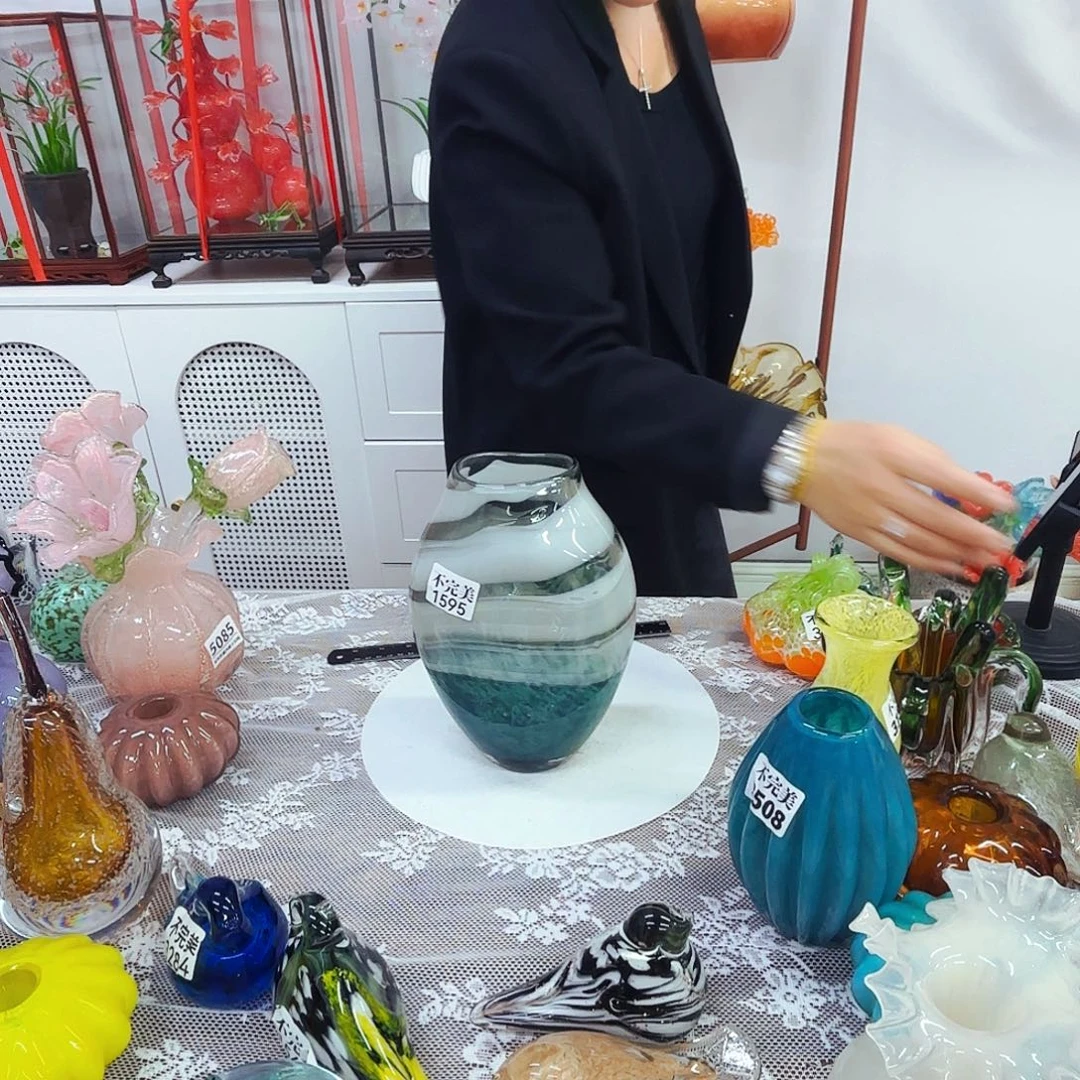 1595 安妮家居琉璃摆件不完美