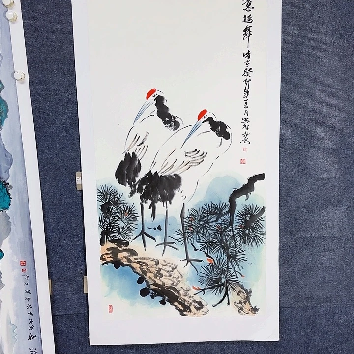 国画国画花鸟画作品