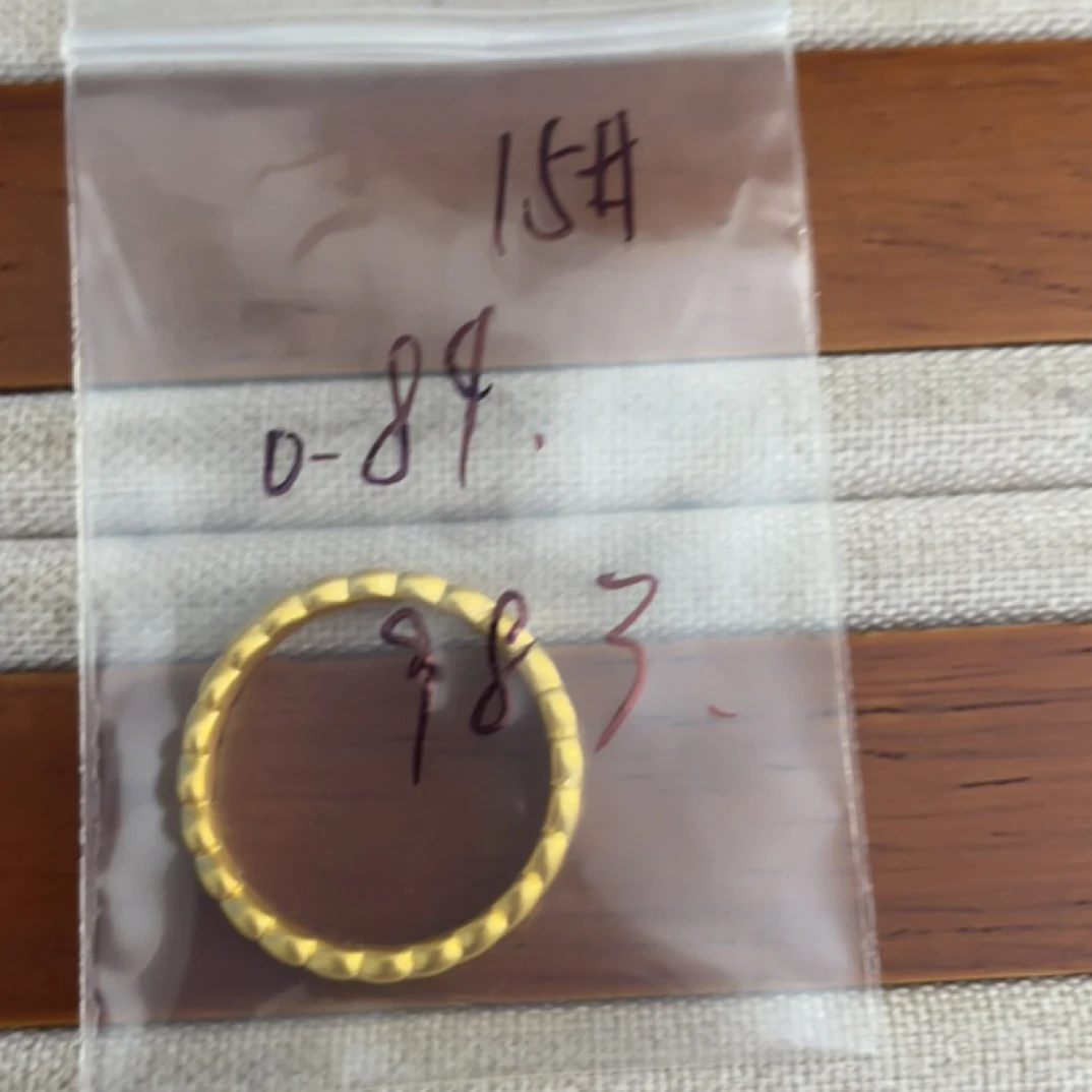 克重0.84 15号 麦穗戒指 足金999