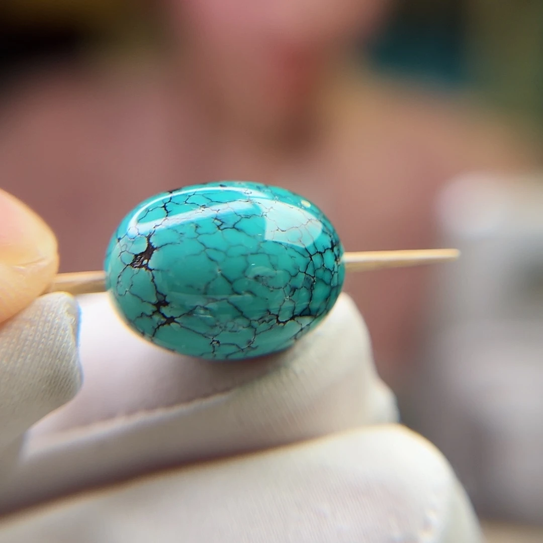 绿松石珠宝奇石未镶嵌13x17