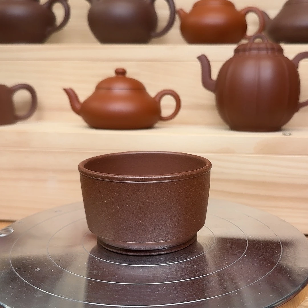 紫砂茶杯底槽清黄龙山原矿零添加主人杯