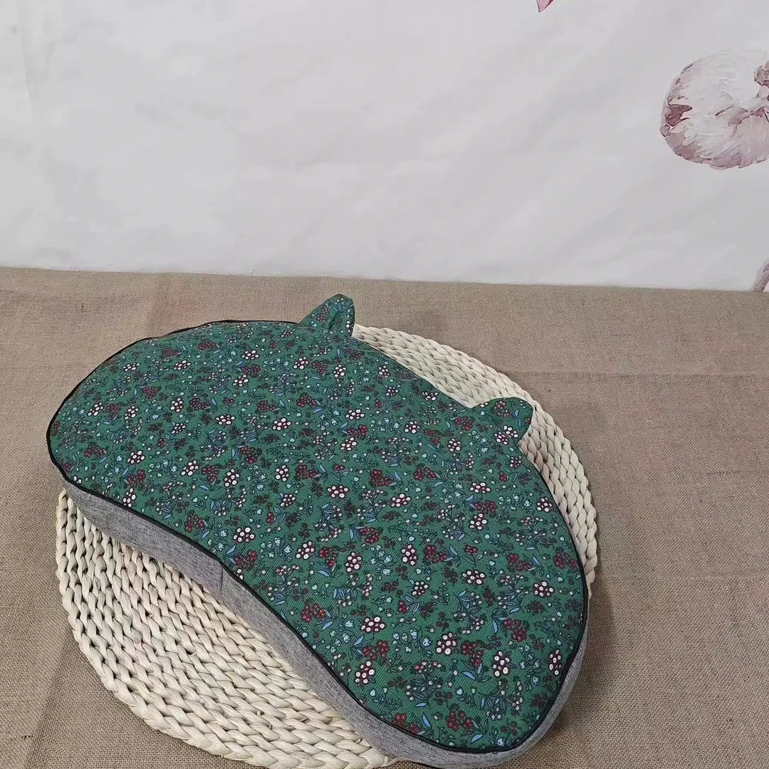 网红抖音猫肚枕带耳朵小米壳护颈透气矫正