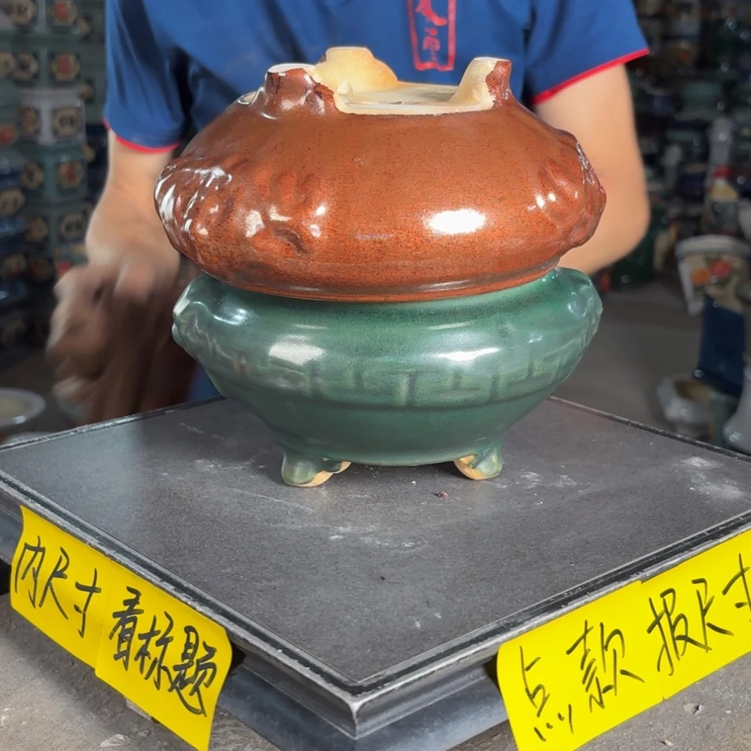 一风堂石湾花盆 内12*7微瑕879