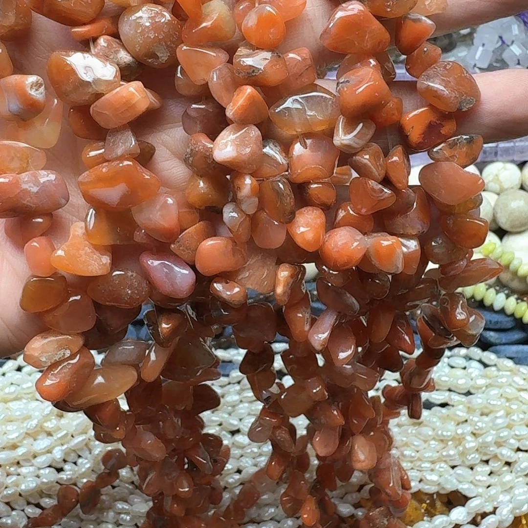 玛瑙/玉髓未镶嵌珠宝半成品一条南红卡子