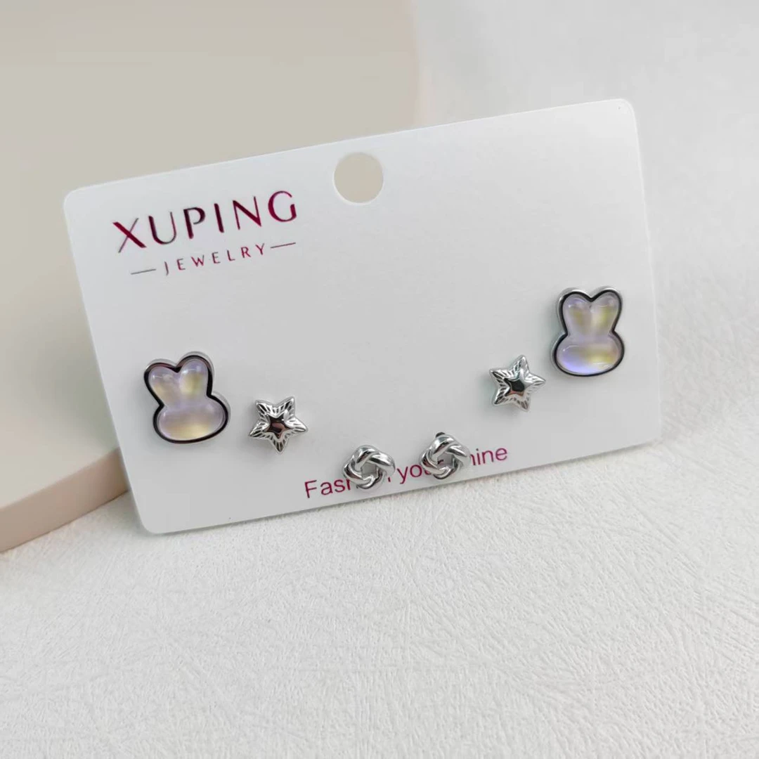 XUPING/旭平首饰 不锈钢亚克力耳饰 【参与满赠】 GDQ T001093044