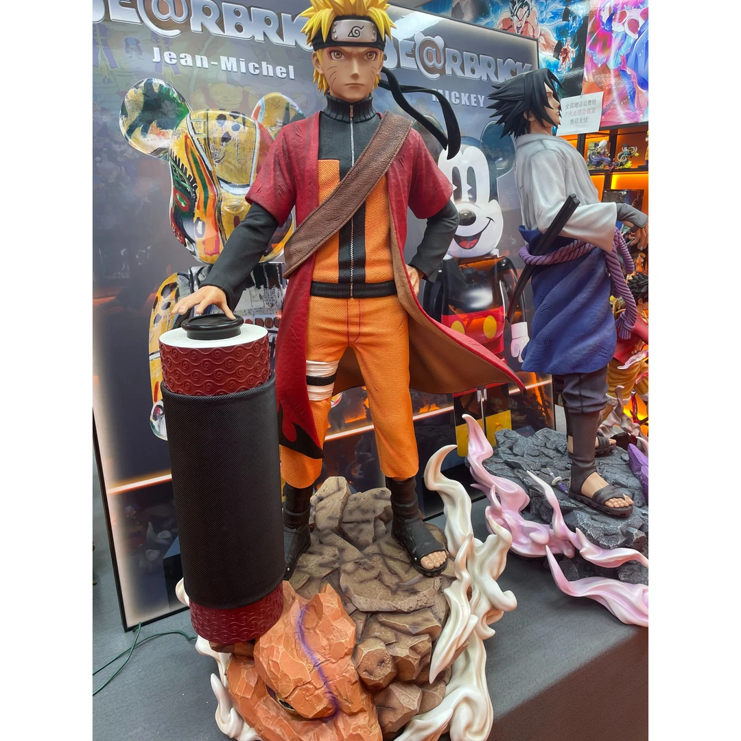 物超所值现货火影忍者地台社超大卷轴仙人鸣人手办高约45cm手办