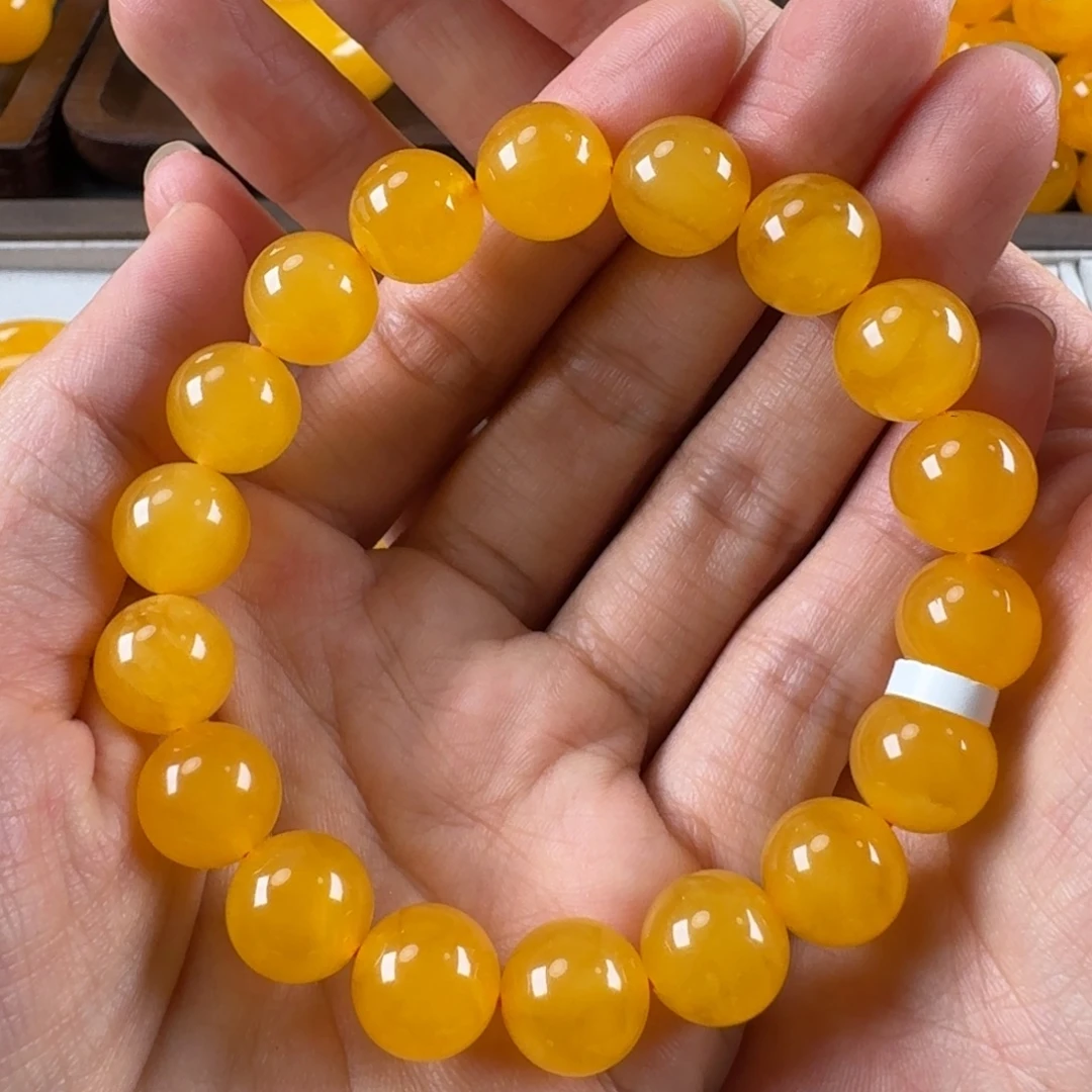 中***｜蜜蜡未镶嵌毛衣链