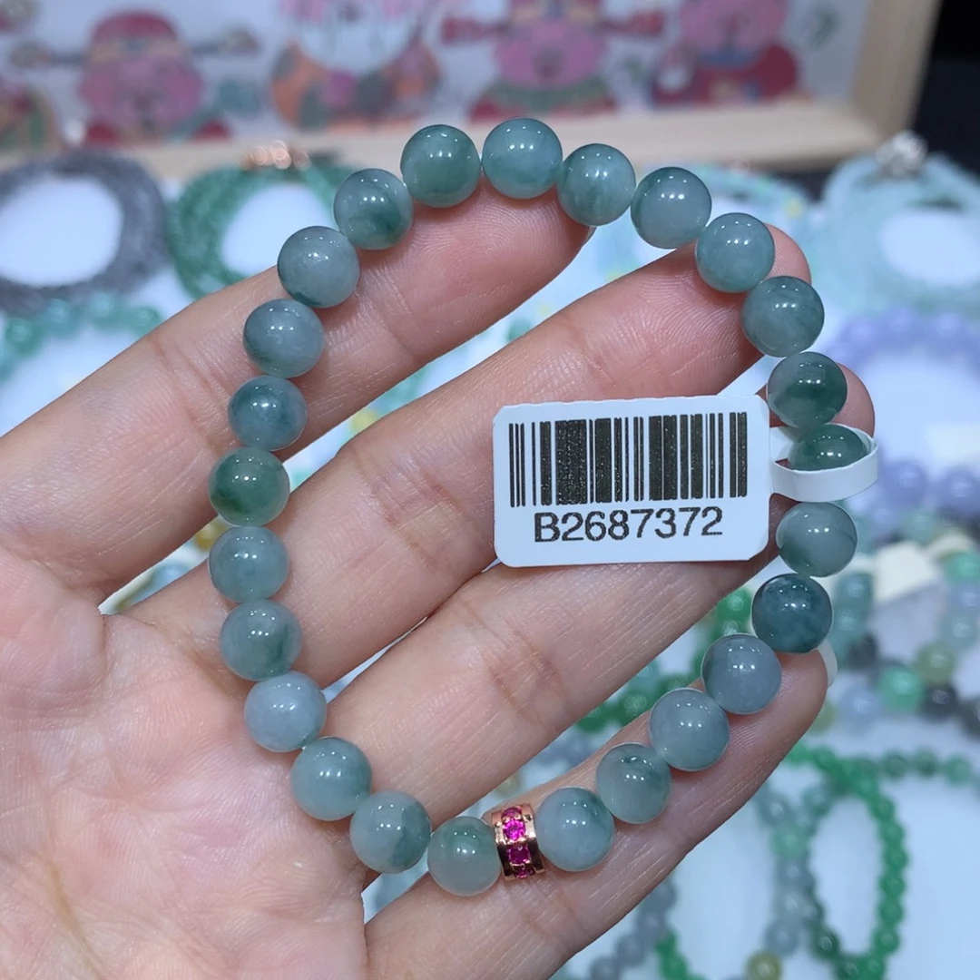 翡翠未镶嵌手链天然