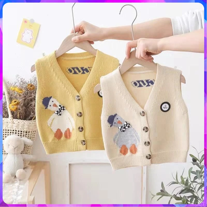 时尚春秋针织男童马甲男童马甲背心针织女童针织马甲春秋外穿宝宝