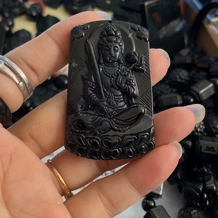 翡翠未镶嵌颈饰墨翠虚空福利