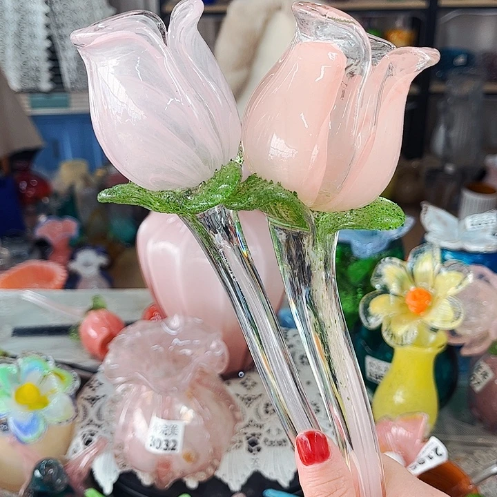 两朵花全品 家悦琉璃工艺品