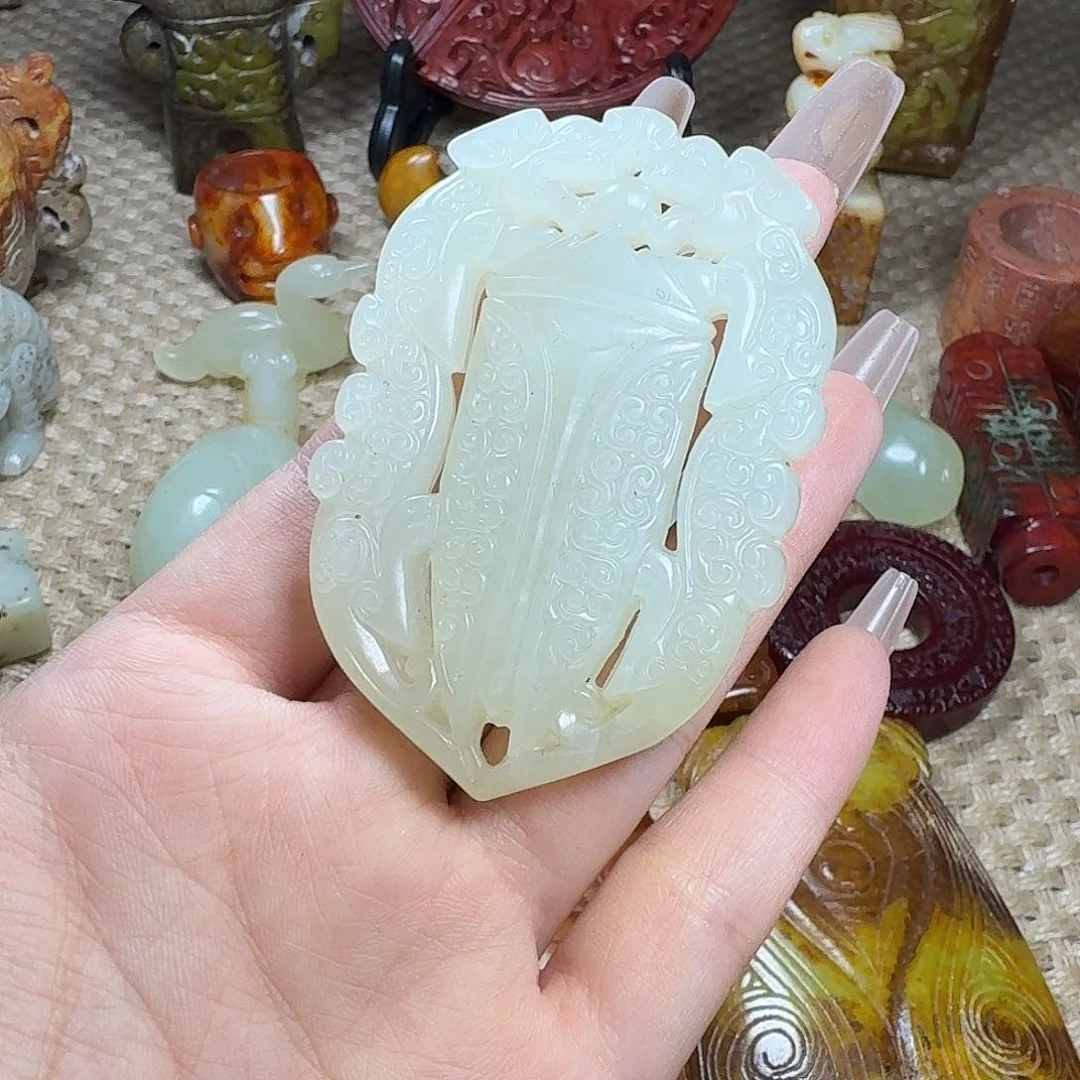 白玉菩提吊坠挂件