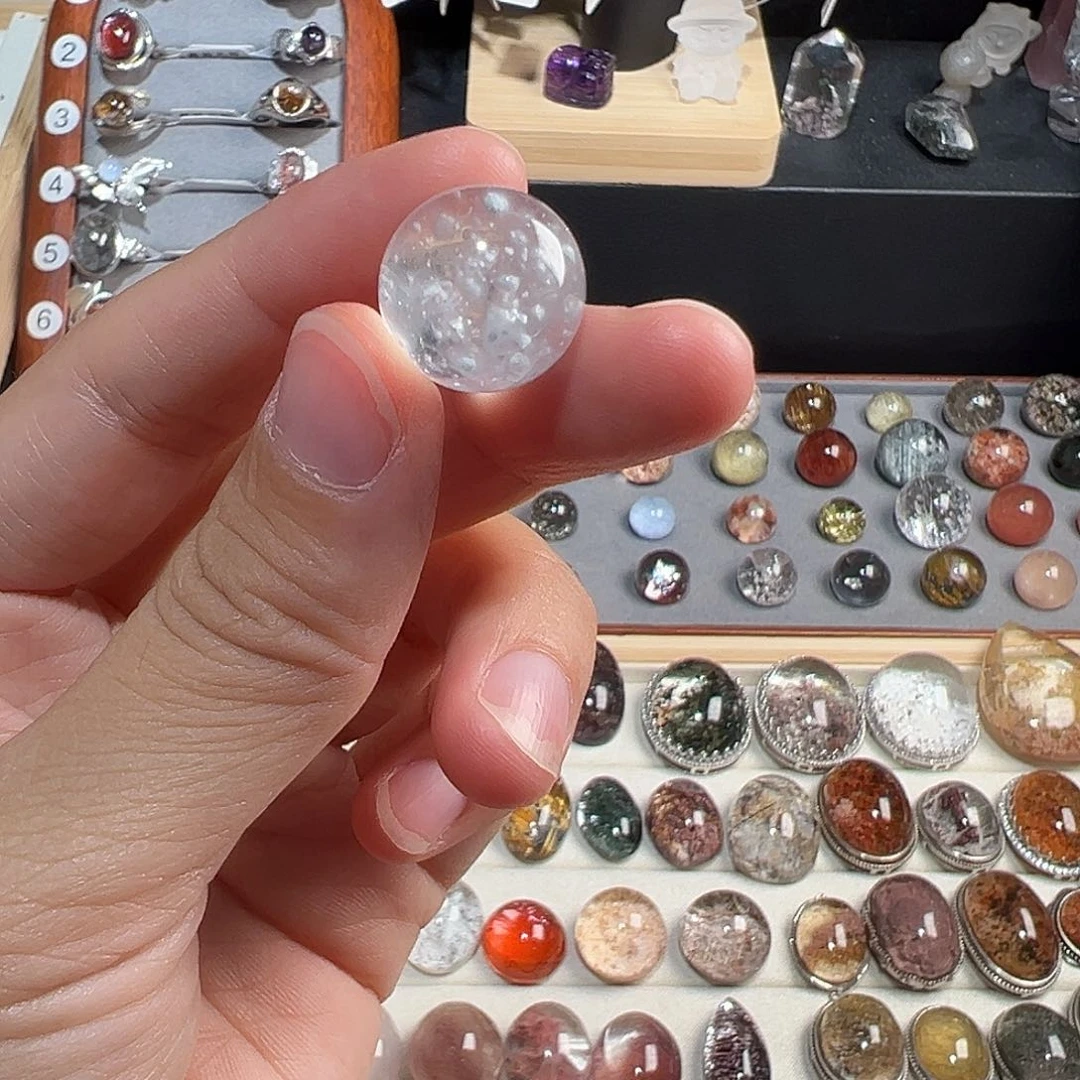 C***️水晶珠宝半成品未镶嵌打孔不退换（单珠）