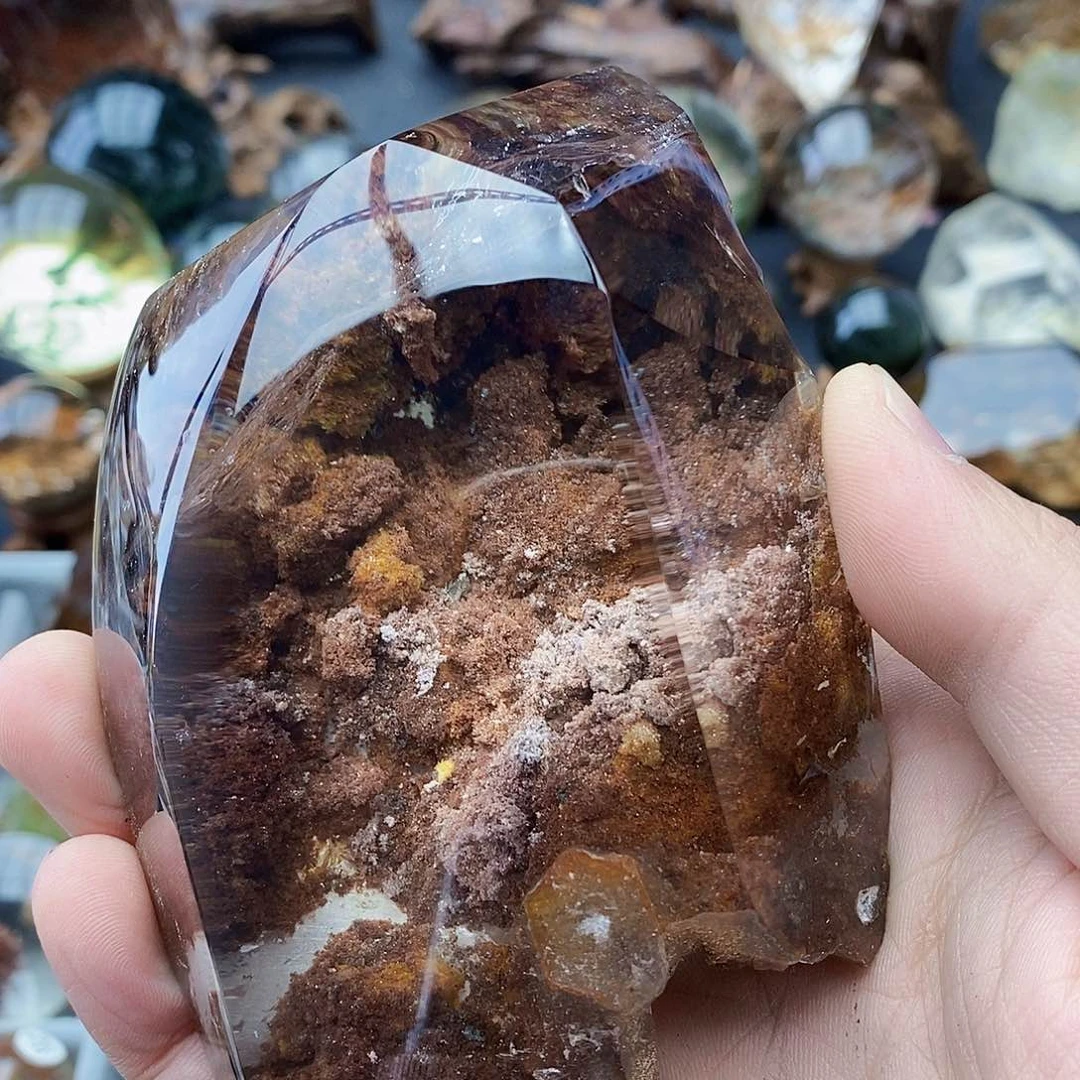 水晶天然水晶透亮光泽未镶嵌逗****?