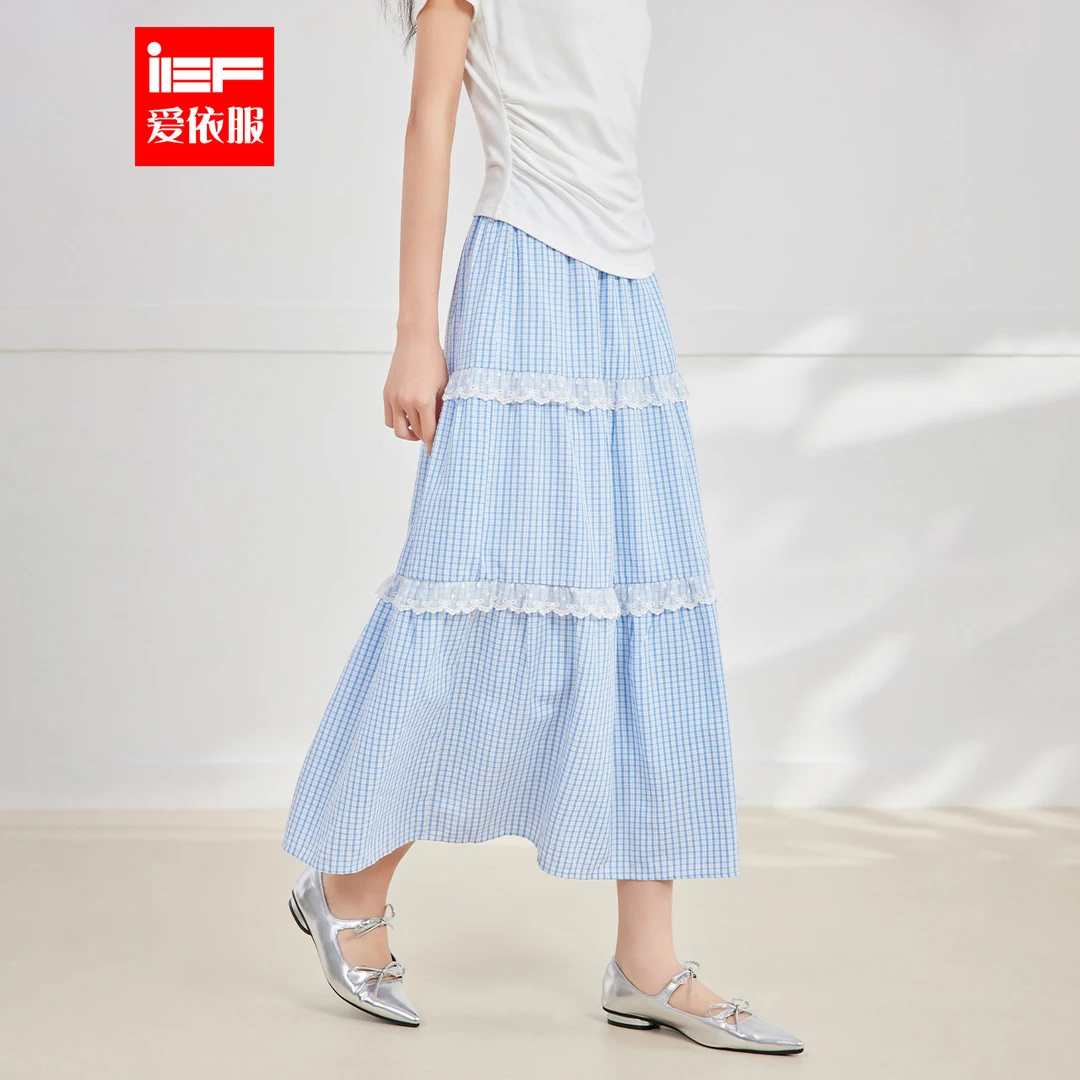 IEF/爱依服半身裙2025夏季新款法式甜美文艺知性少女风百搭单裙