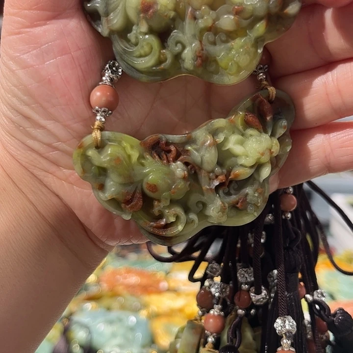 岫玉未镶嵌毛衣链