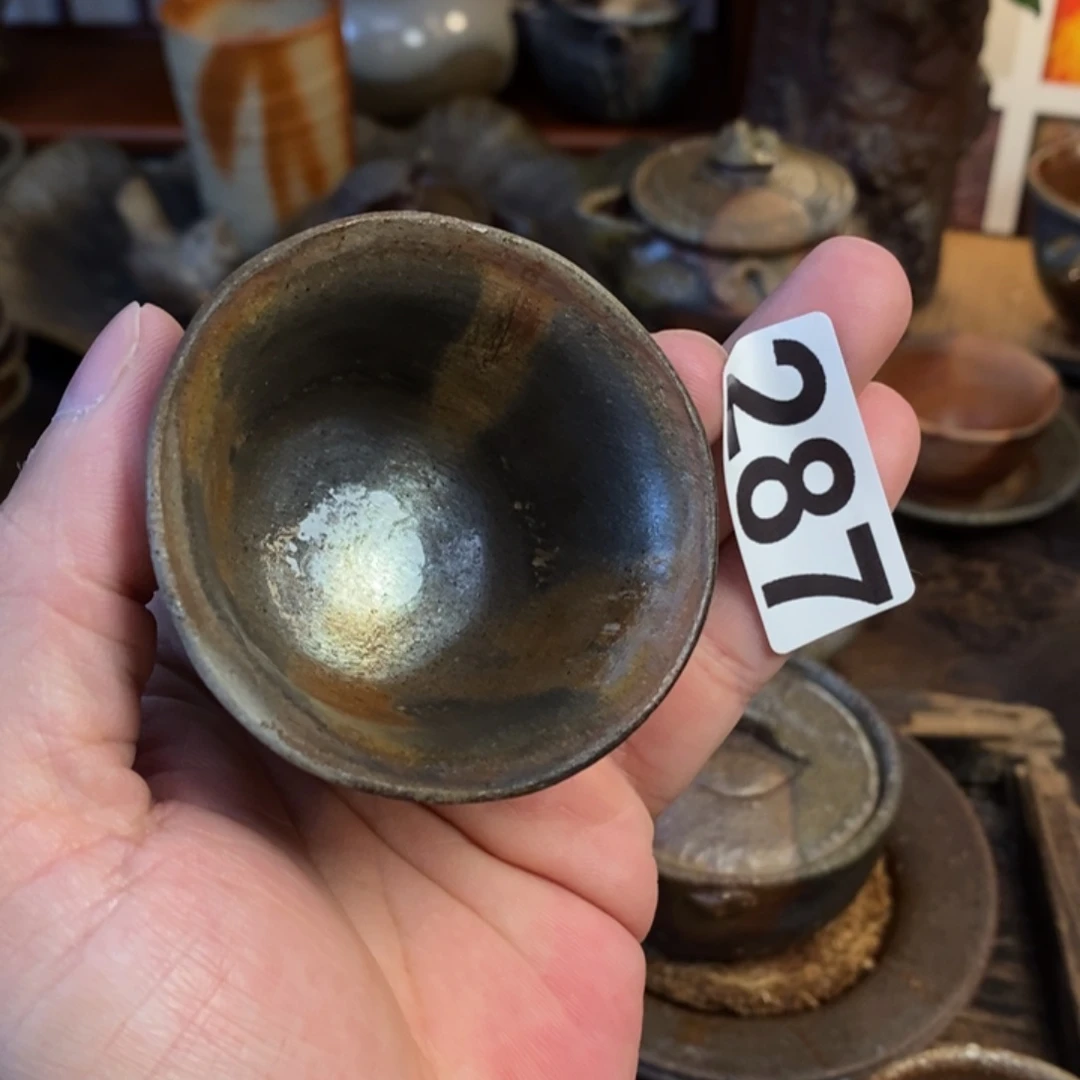 备前烧柴烧茶具平川正二