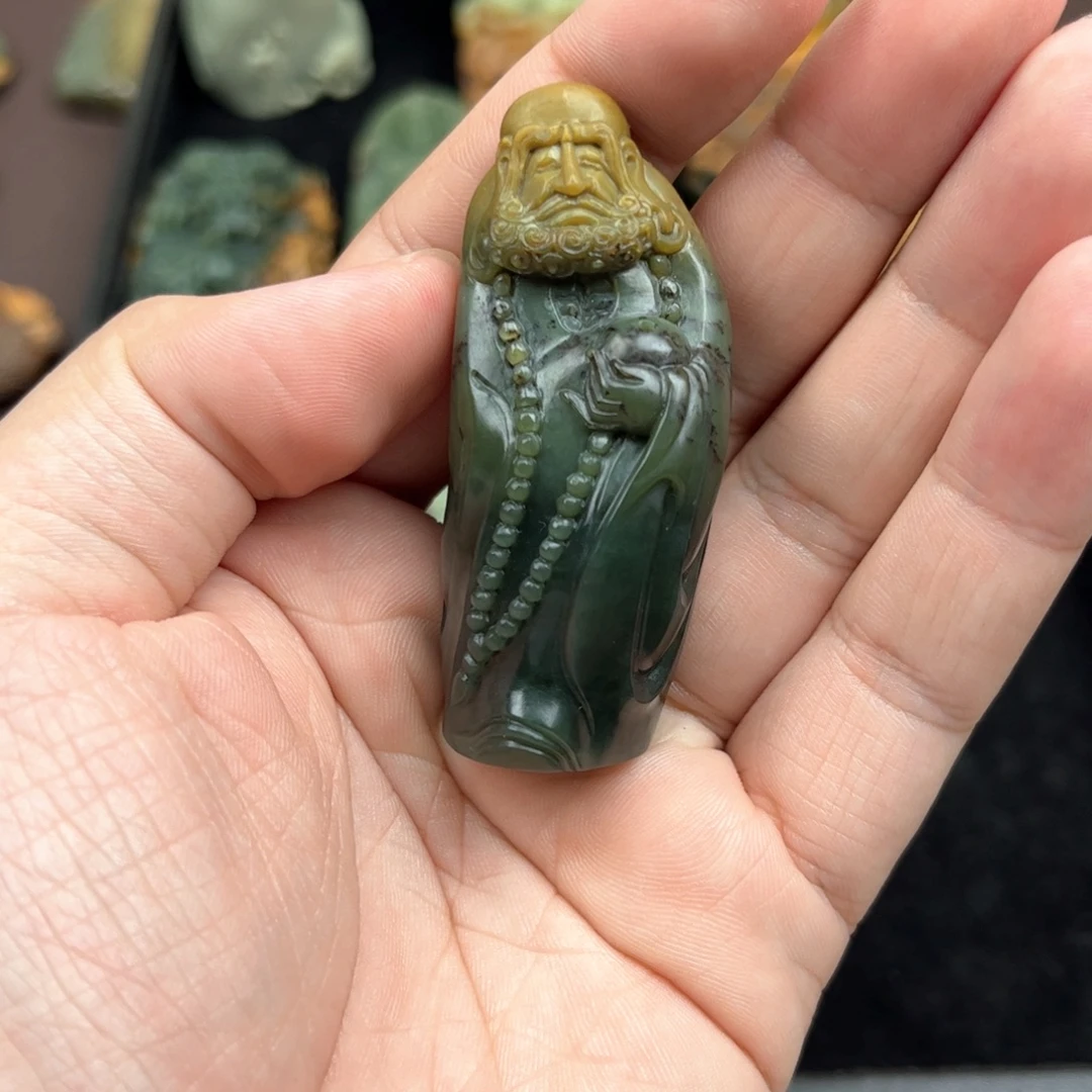 岫岩河磨玉（透闪石质玉）未镶嵌把件