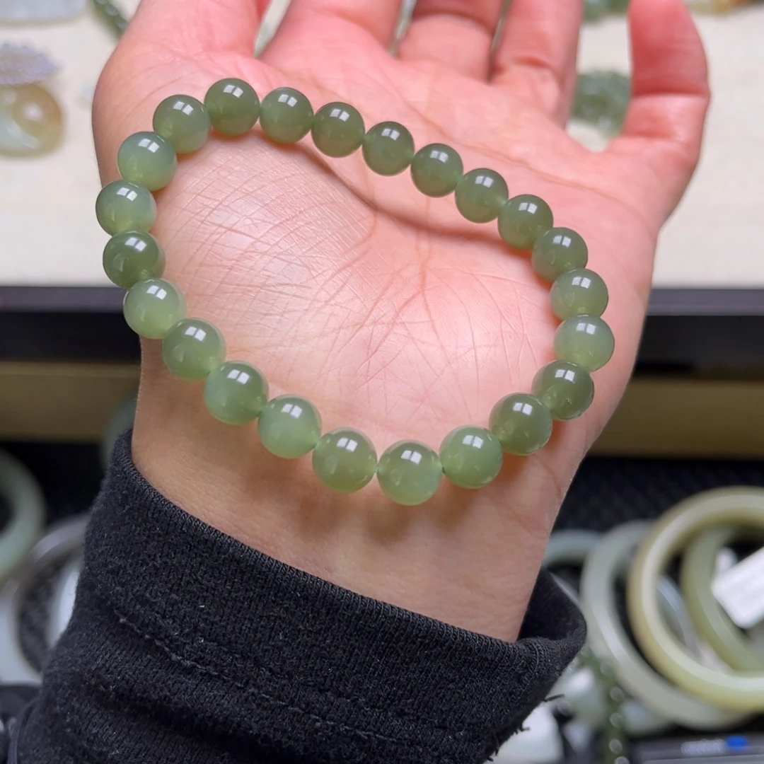 和田玉未镶嵌手链