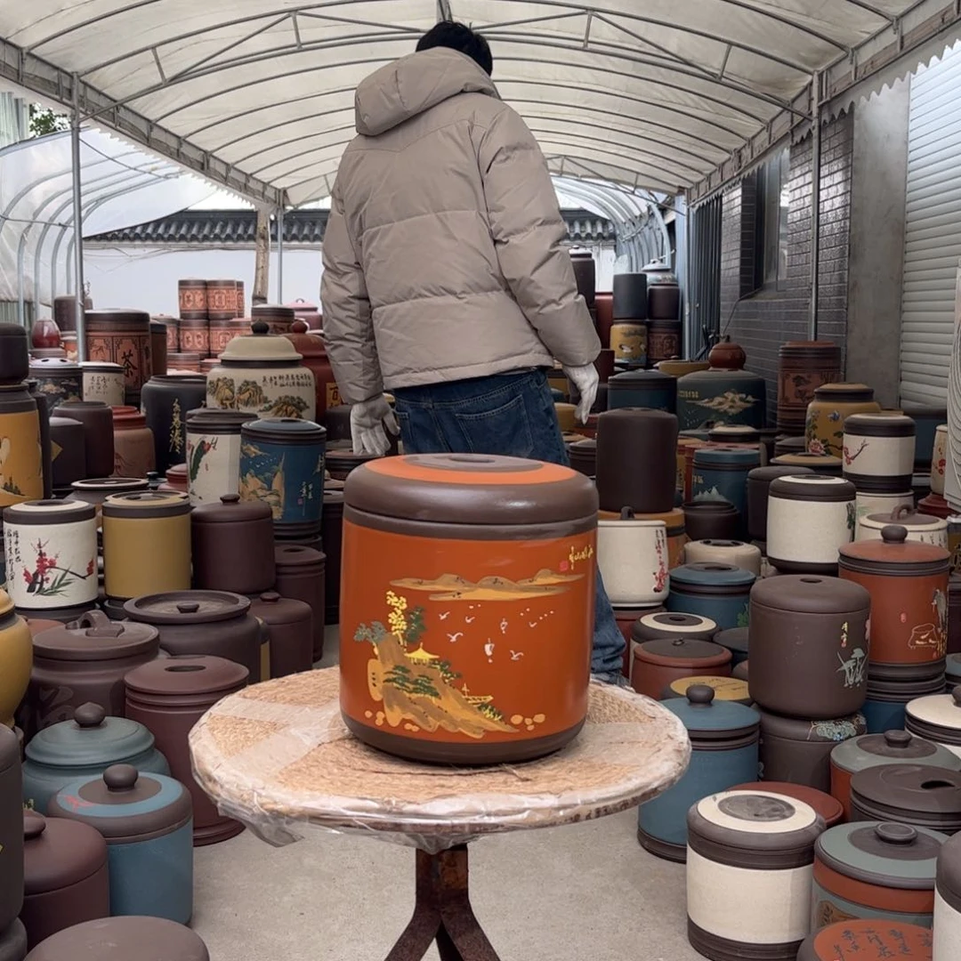 紫砂茶叶罐8 饼茶叶罐