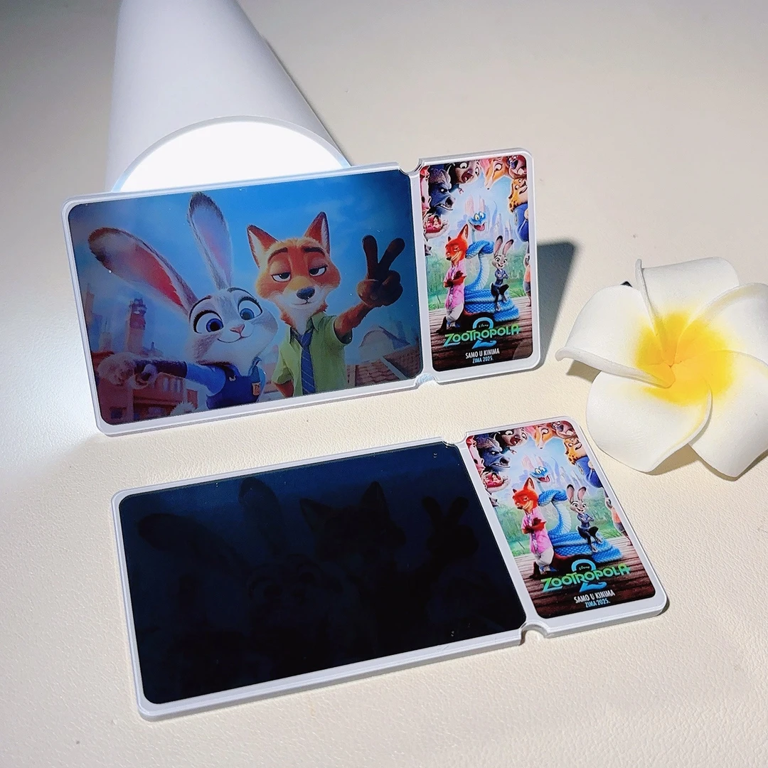 疯狂动物城2透镜便携式镜子迪士尼朱迪同款亚克力文化创意镜子