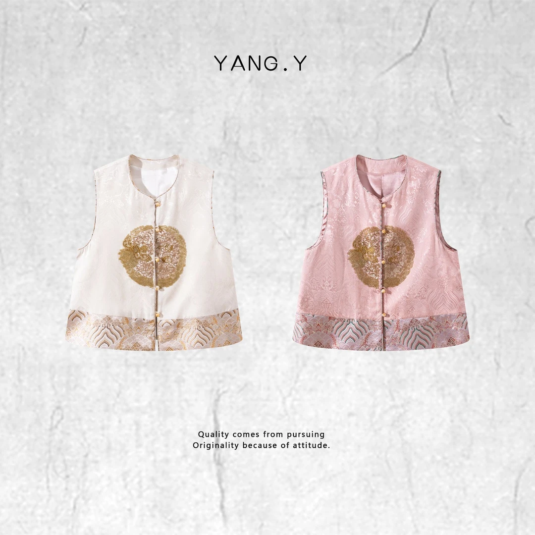 YANG.Y- 深圳原创新中式女装桑蚕丝马甲四季款80082