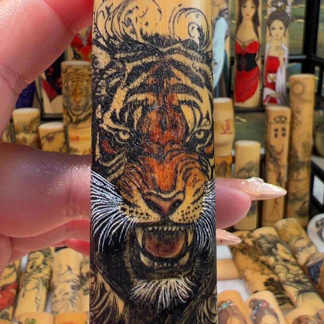 小*弥手工针刺手工老虎