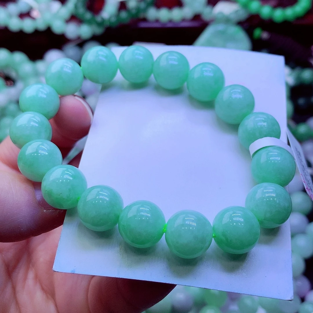 翡翠未镶嵌毛衣链